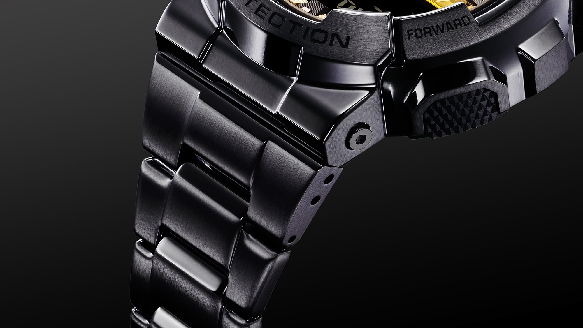 GM110BD-1A9 | Black and Gold Watch: G-SHOCK G-STEEL GM110BD-1A9 | Casio - Casio