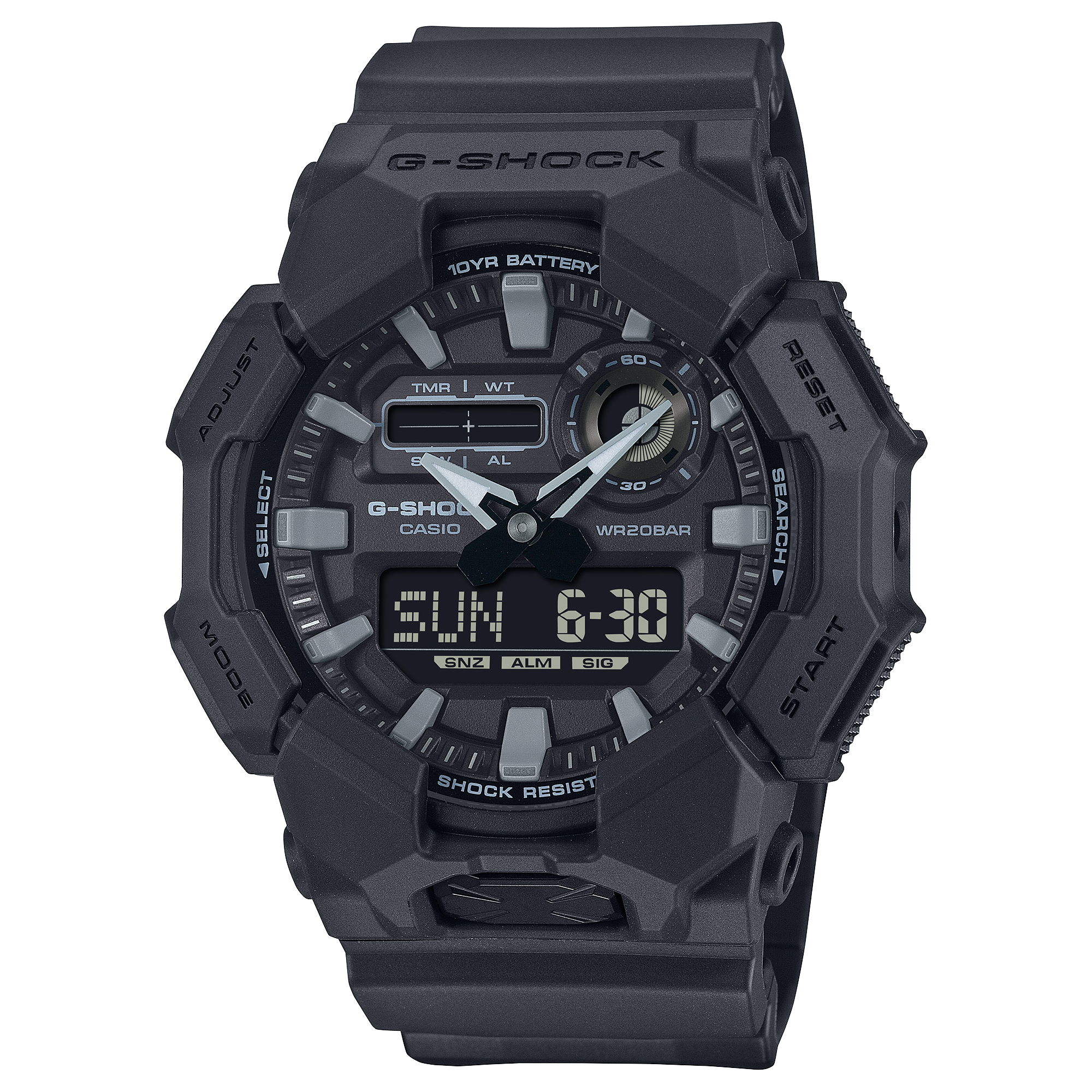 GA010-1A1 | G-SHOCK ANALOG-DIGITAL Black - Casio