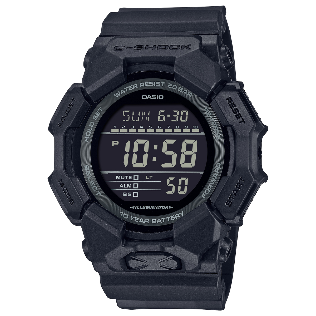 GD010-1A1 | G-SHOCK DIGITAL Black - Casio