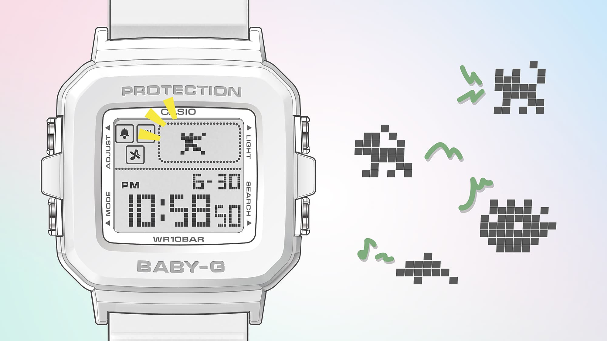 BGD10L-4 | BABY-G DIGITAL Pink - Casio