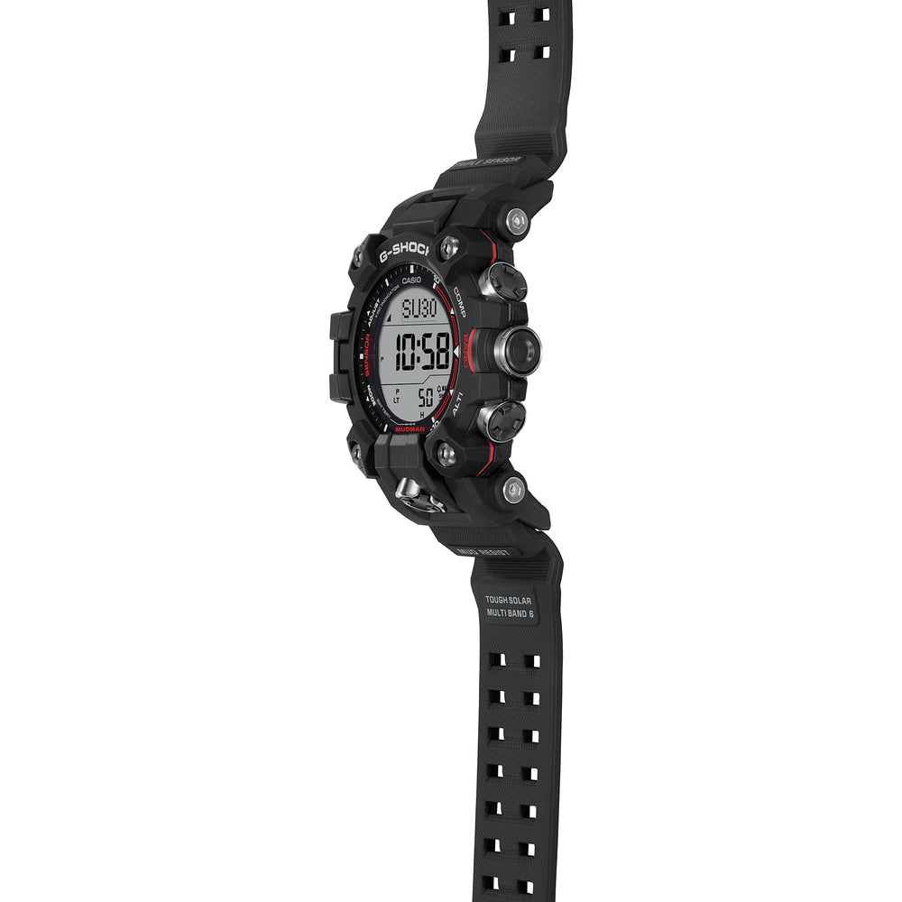GW9500-1 | G-SHOCK Bold Black & Red Triple-Sensor Watch - Casio