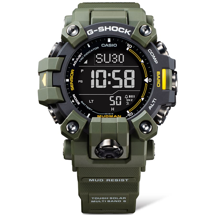 GW9500-3 | G-SHOCK Dark Green + Black Master of G Mudman Watch - Casio