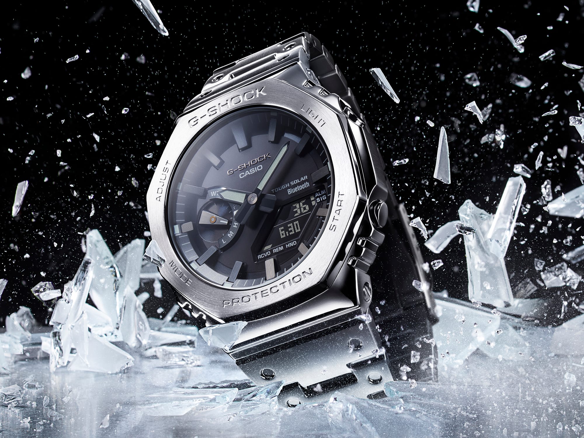 GMB2100D-1A | Silver Full-Metal Watch | Casio G-SHOCK - Casio
