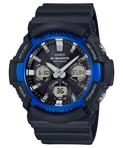 GAS100B-1A2 | G-SHOCK Analog Digital Watch with Blue Accents - Casio