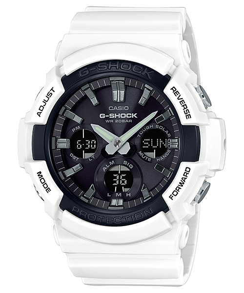 GAS100B-7A | White G-SHOCK Digital Analog Watch - Casio