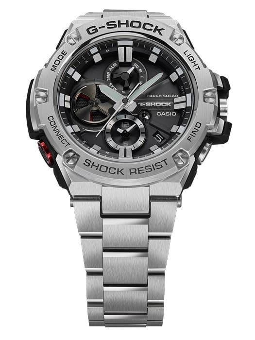 GSTB100D-1A | Analog Silver Solar Powered Men's Watch G-SHOCK - Casio