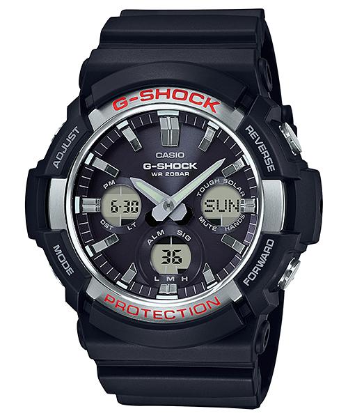 GAS100-1A | Silver Analog-Digital Men's Tough Solar Watch - G-SHOCK - Casio