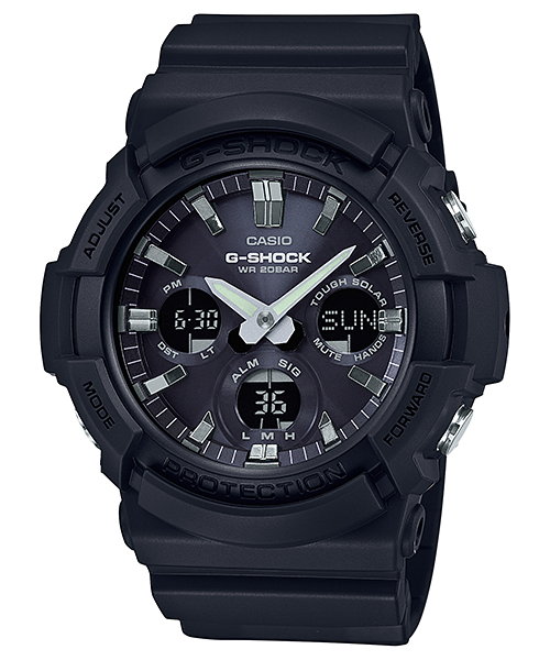 GAS100B-1A | Black Analog-Digital Men's Tough Solar Watch - G-SHOCK - Casio