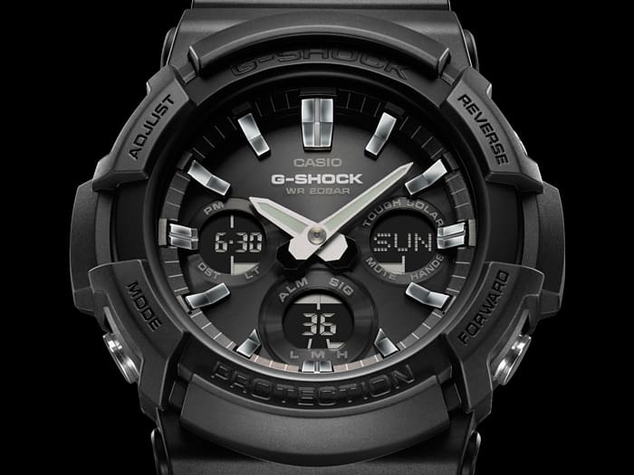 GAS100B-1A | Black Analog-Digital Men's Tough Solar Watch - G-SHOCK - Casio