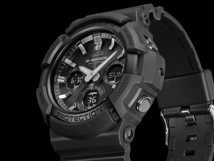 GAS100B-1A | Black Analog-Digital Men's Tough Solar Watch - G-SHOCK - Casio