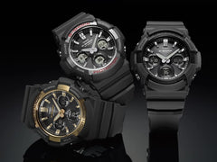 GAS100B-1A | Black Analog-Digital Men's Tough Solar Watch - G-SHOCK - Casio