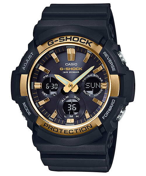 GAS100G-1A | Gold Analog-Digital Men's Tough Solar Watch - G-SHOCK - Casio