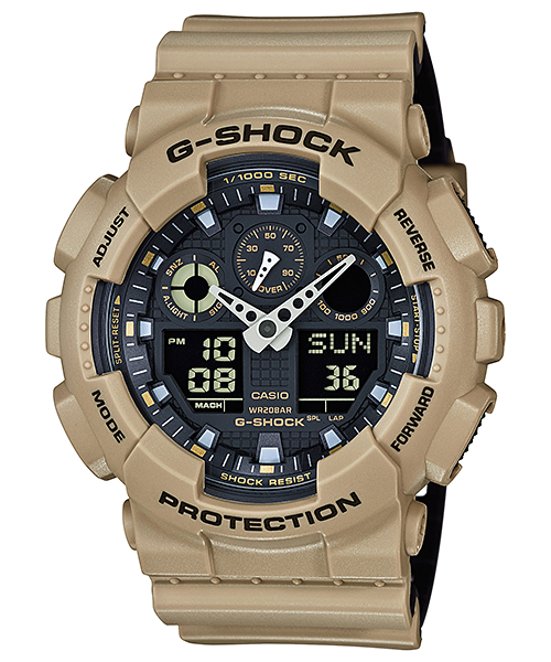GA100L-8A | G-SHOCK Analog Digital Bi-Color Molding Watch - Casio
