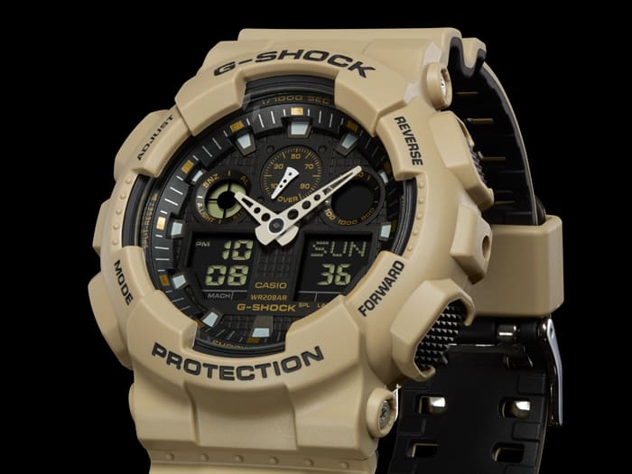 GA100L-8A | G-SHOCK Analog Digital Bi-Color Molding Watch - Casio