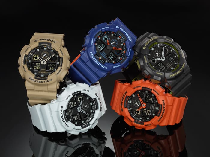 GA100L-8A | G-SHOCK Analog Digital Bi-Color Molding Watch - Casio