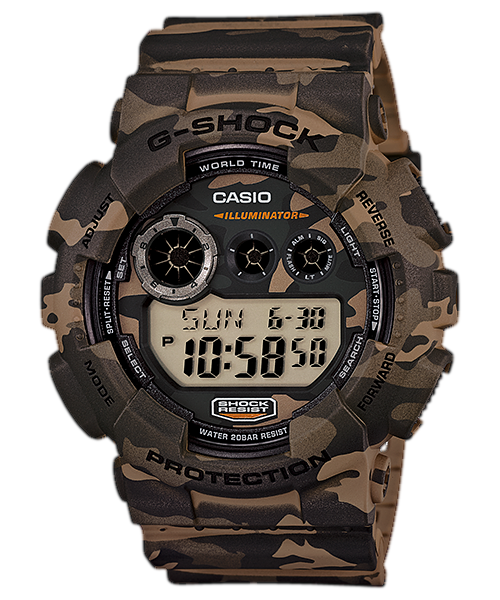 GD120CM-5 | Brown Camo Digital Men's Watch - G-SHOCK - Casio