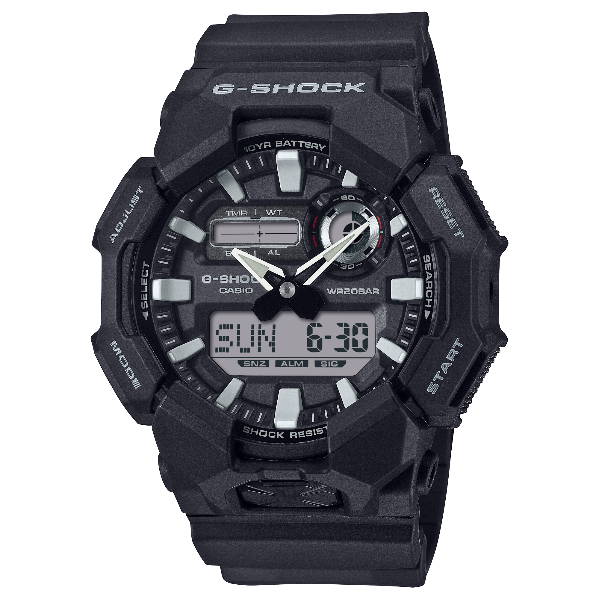 GA010-1A | G-SHOCK ANALOG-DIGITAL Black - Casio