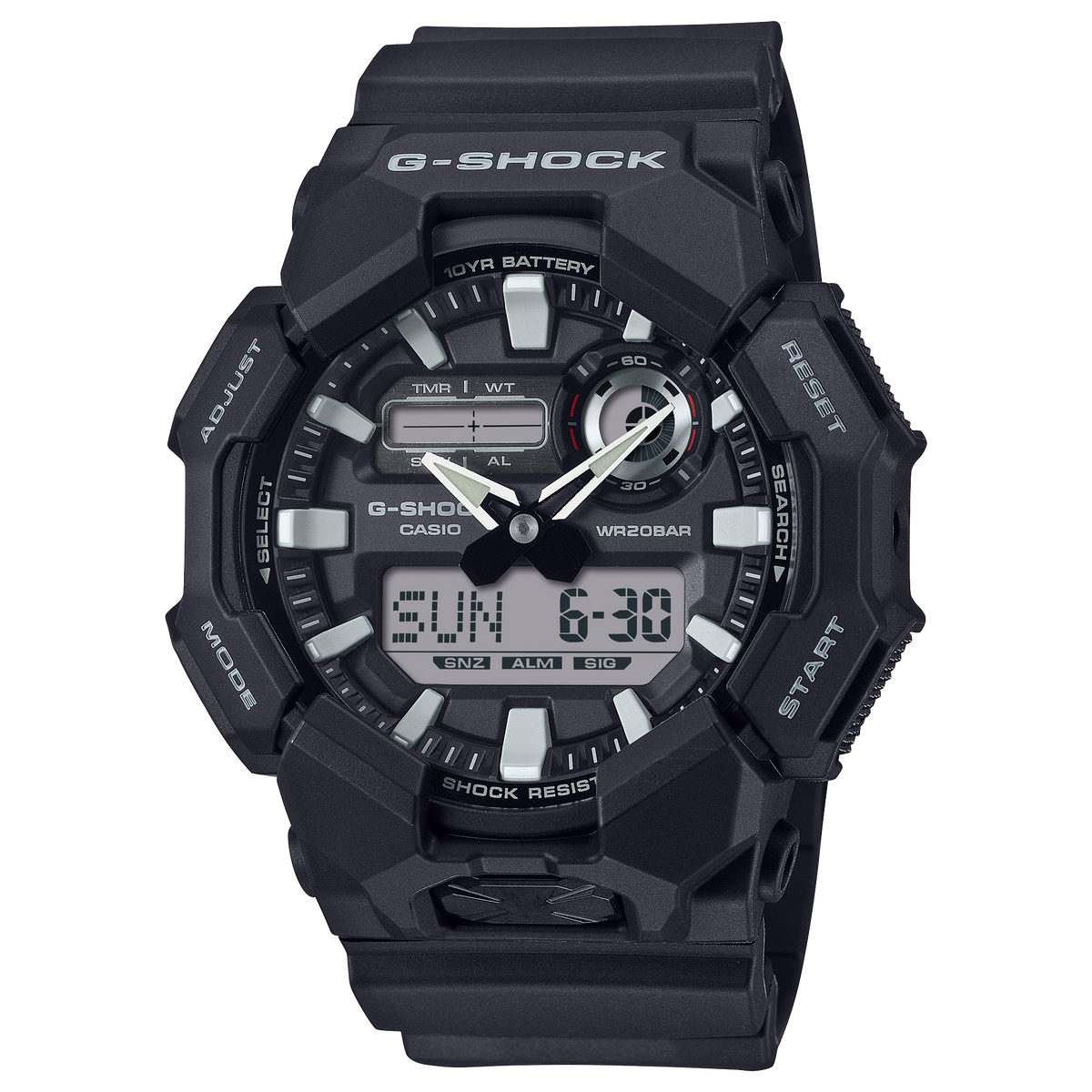 GA010-1A | G-SHOCK ANALOG-DIGITAL Black - Casio