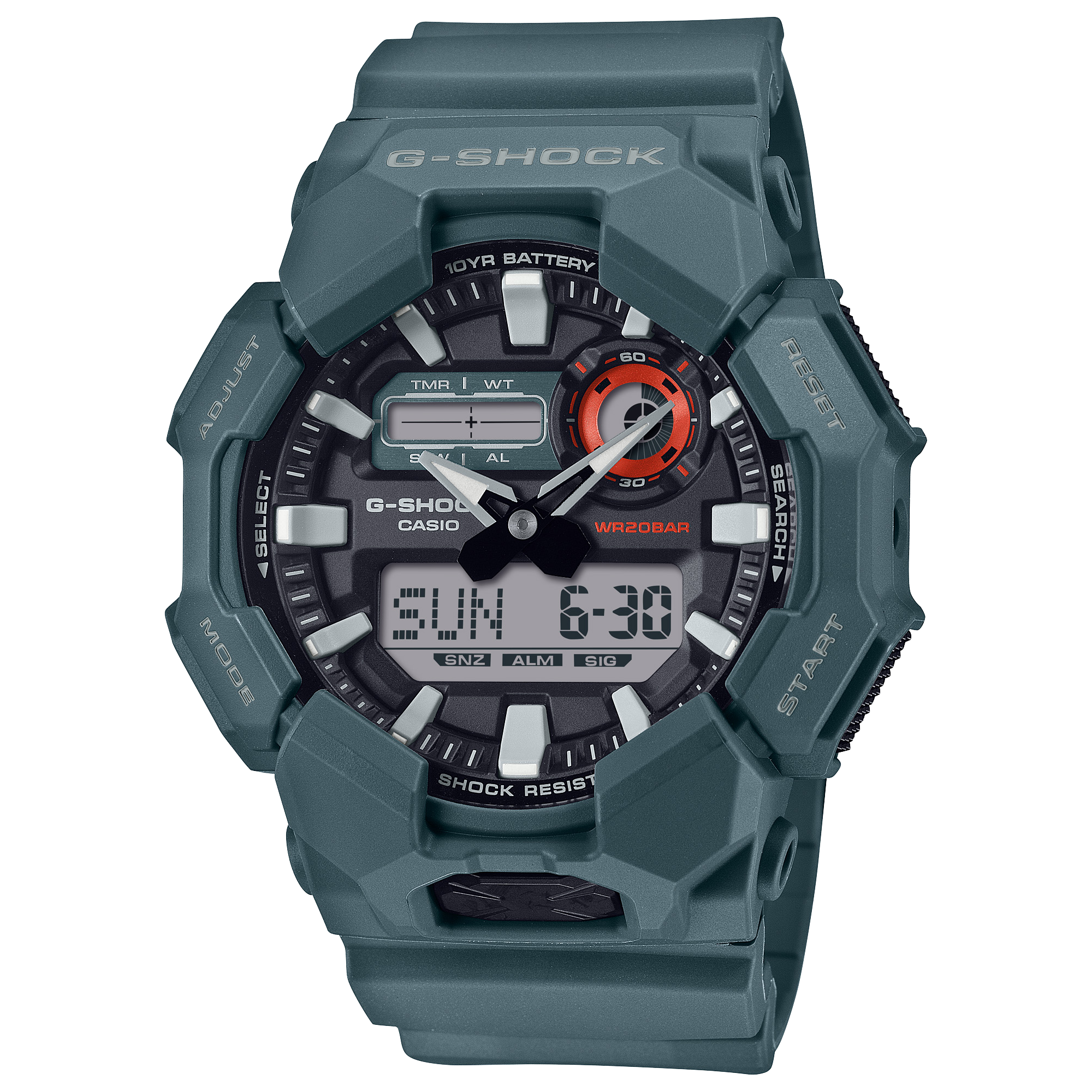 GA010-2A | G-SHOCK ANALOG-DIGITAL Blue, Light blue - Casio