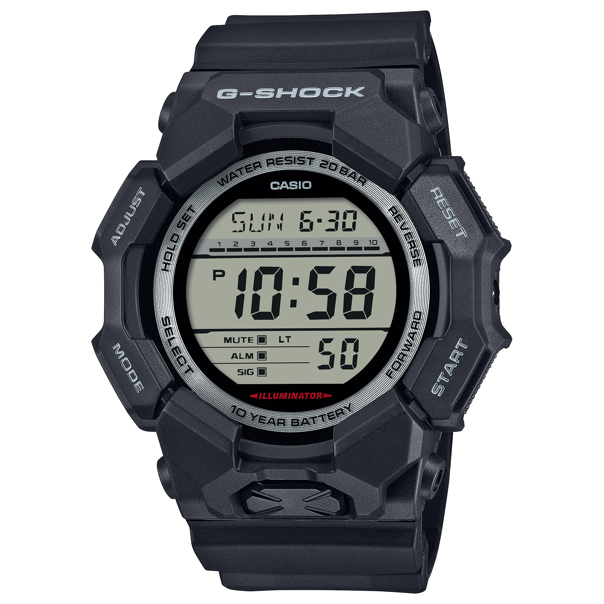 GD010-1 | G-SHOCK DIGITAL Black - Casio