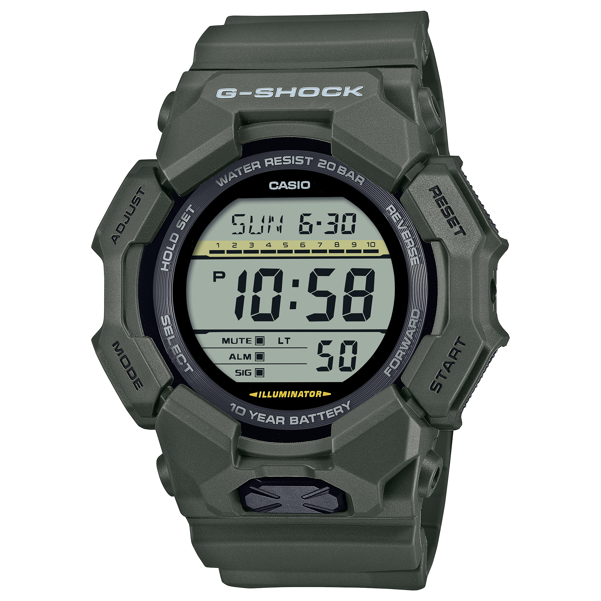 GD010-3 | G-SHOCK DIGITAL Green - Casio