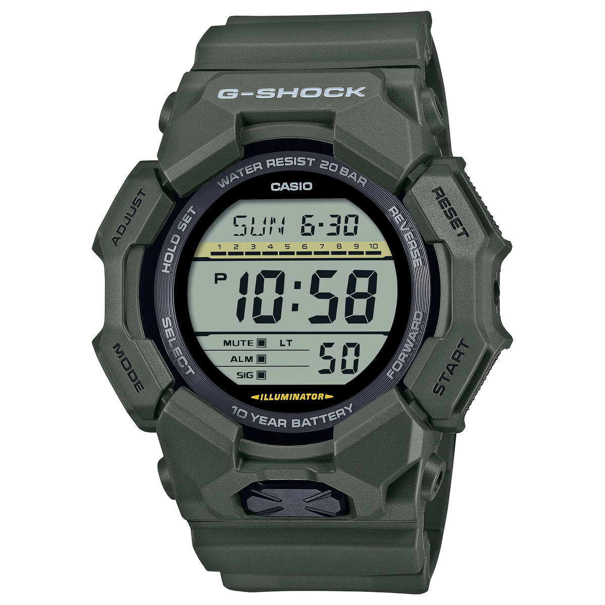 GD010-3 | G-SHOCK DIGITAL Green - Casio