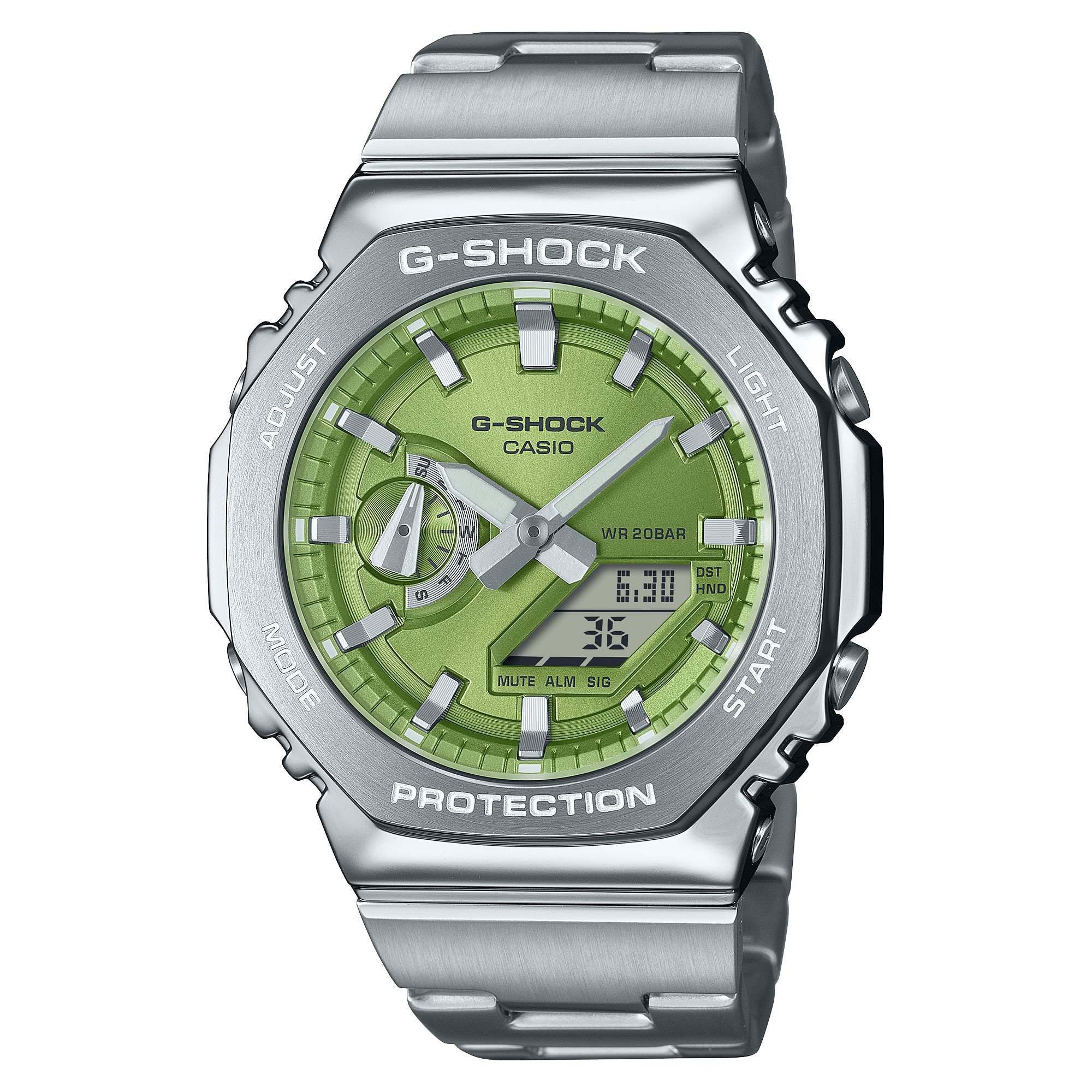 GM2110D-3A | Metal G-SHOCK Green Dial Watch | Casio G-SHOCK - Casio