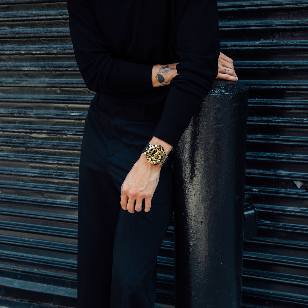 GM700G-9A | Black and Gold Stainless-Steel Watch | Casio G-SHOCK - Casio