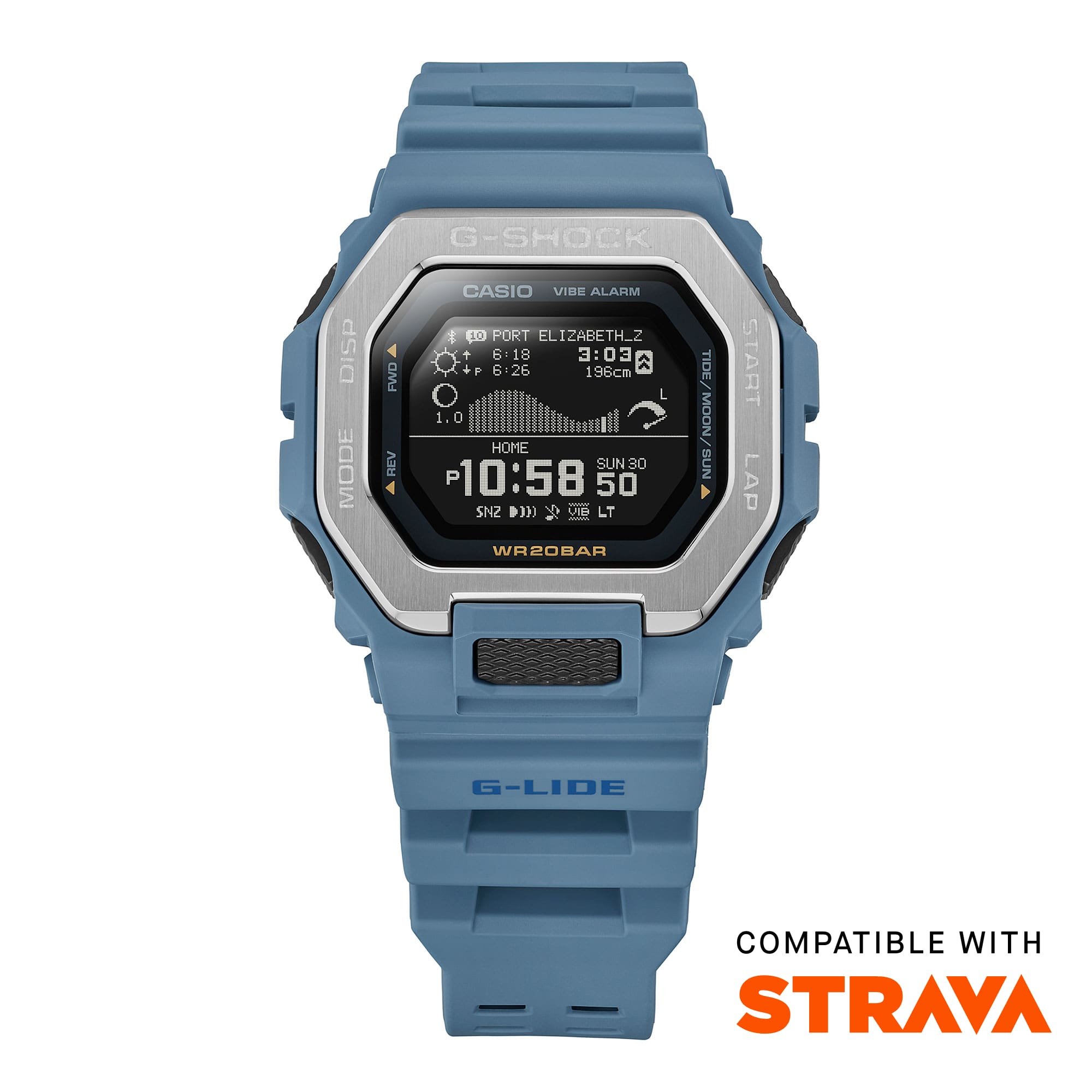 GBX100-2A | G-SHOCK G-LIDE Silver - Casio