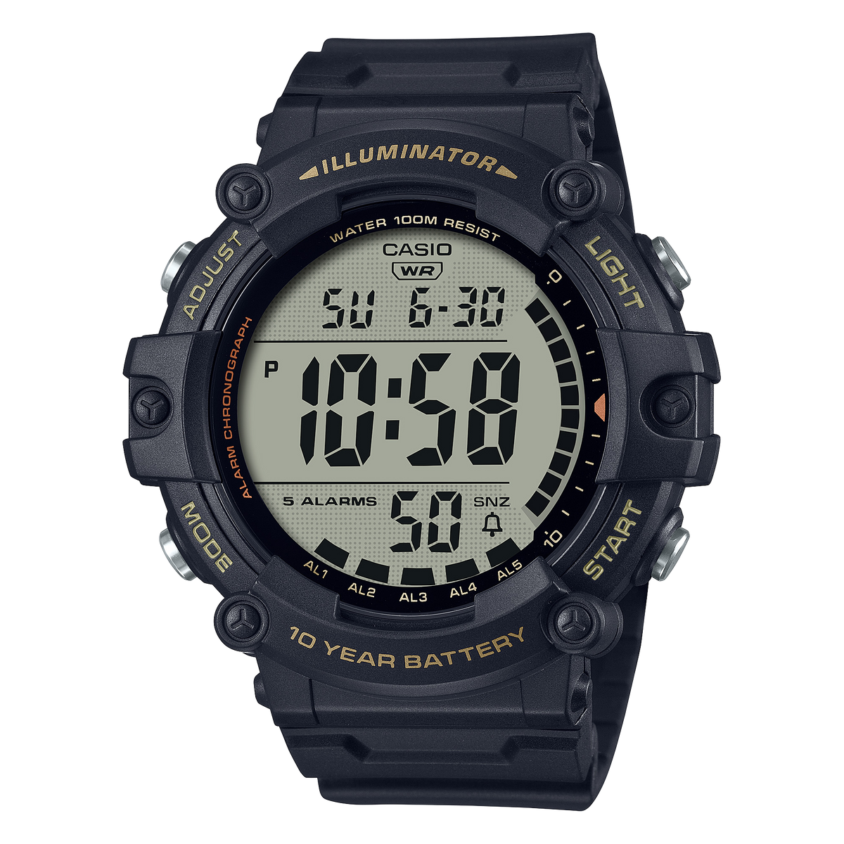 AE1500WHX-1AV | Illuminator Black Digital Watch - Casio