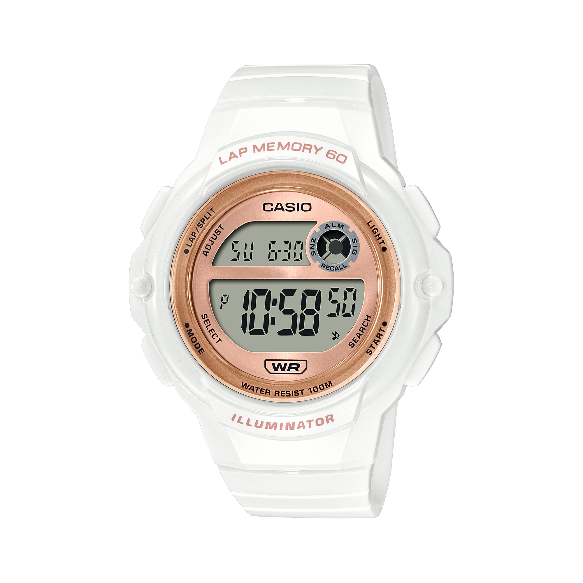 LWS1200H-7A2V | Digital White and Gold Women's Watch - Casio