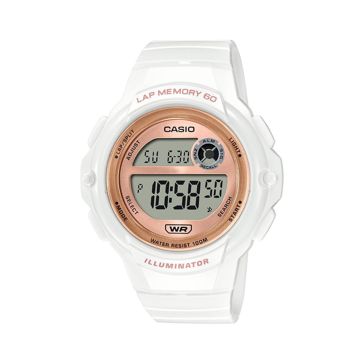 LWS1200H-7A2V | Digital White and Gold Women's Watch - Casio