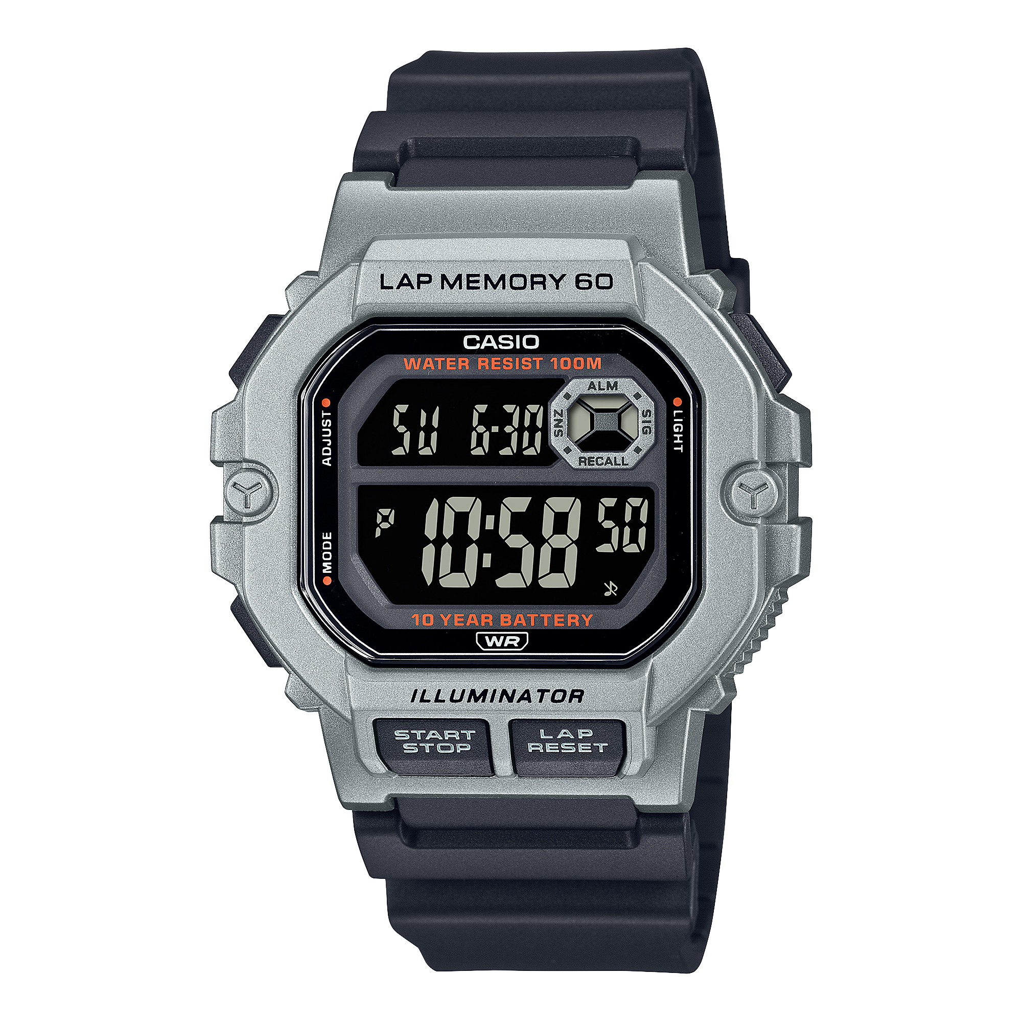 WS1400H-1BV | Gear Sports Silver Watch - Casio