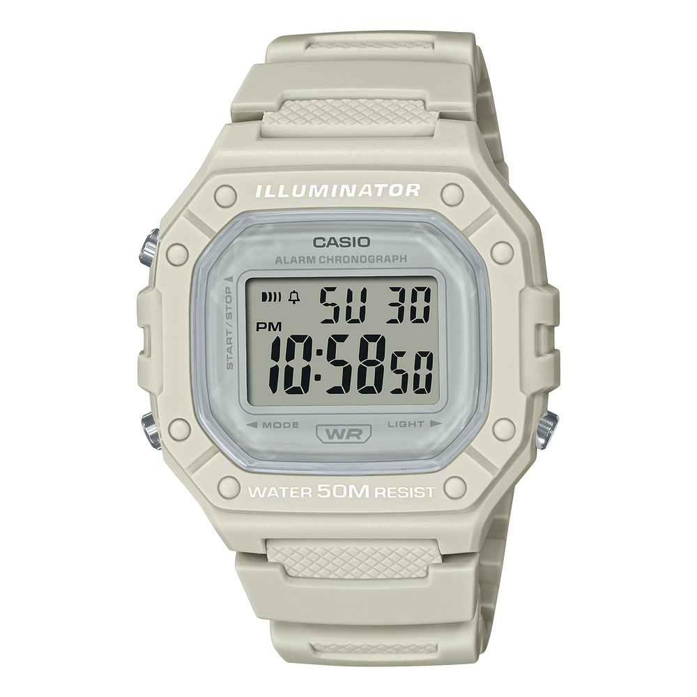 W218HC-8AV | Beige Digital Women's Watch - Casio