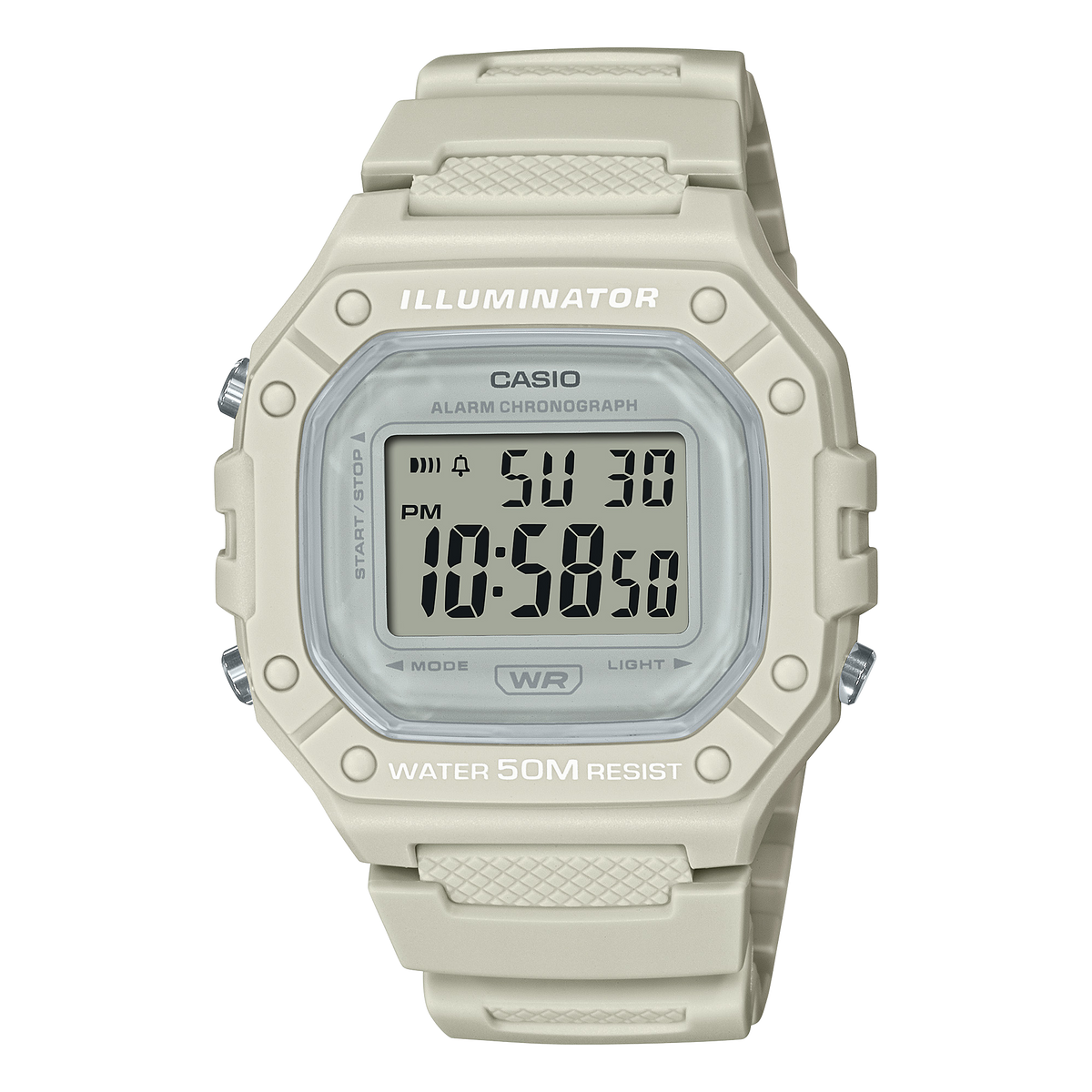 W218HC-8AV | Beige Digital Women's Watch - Casio