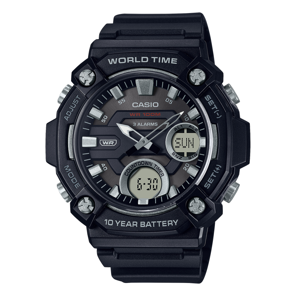 AEQ120W-1AV | Analog-Digital Black Watch - Casio