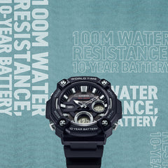 AEQ120W-1AV | Analog-Digital Black Watch - Casio