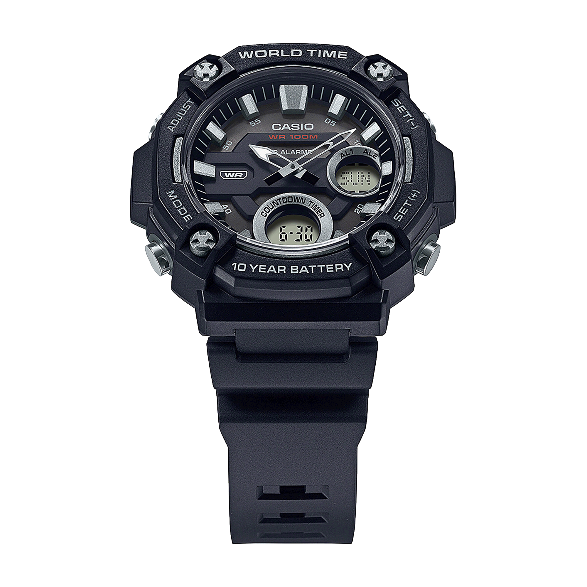 AEQ120W-1AV | Analog-Digital Black Watch - Casio