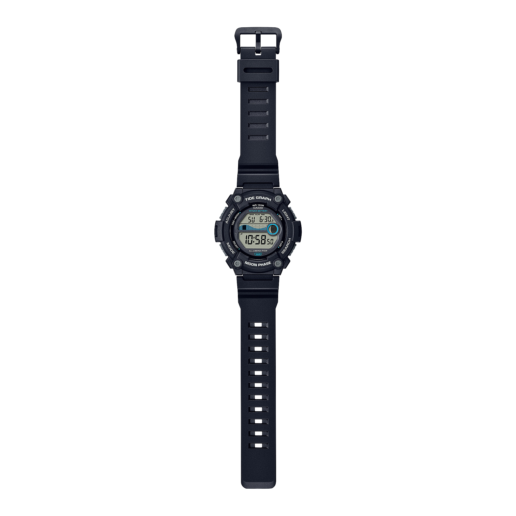 WS1300H-1AV | Black Digital Watch - Casio