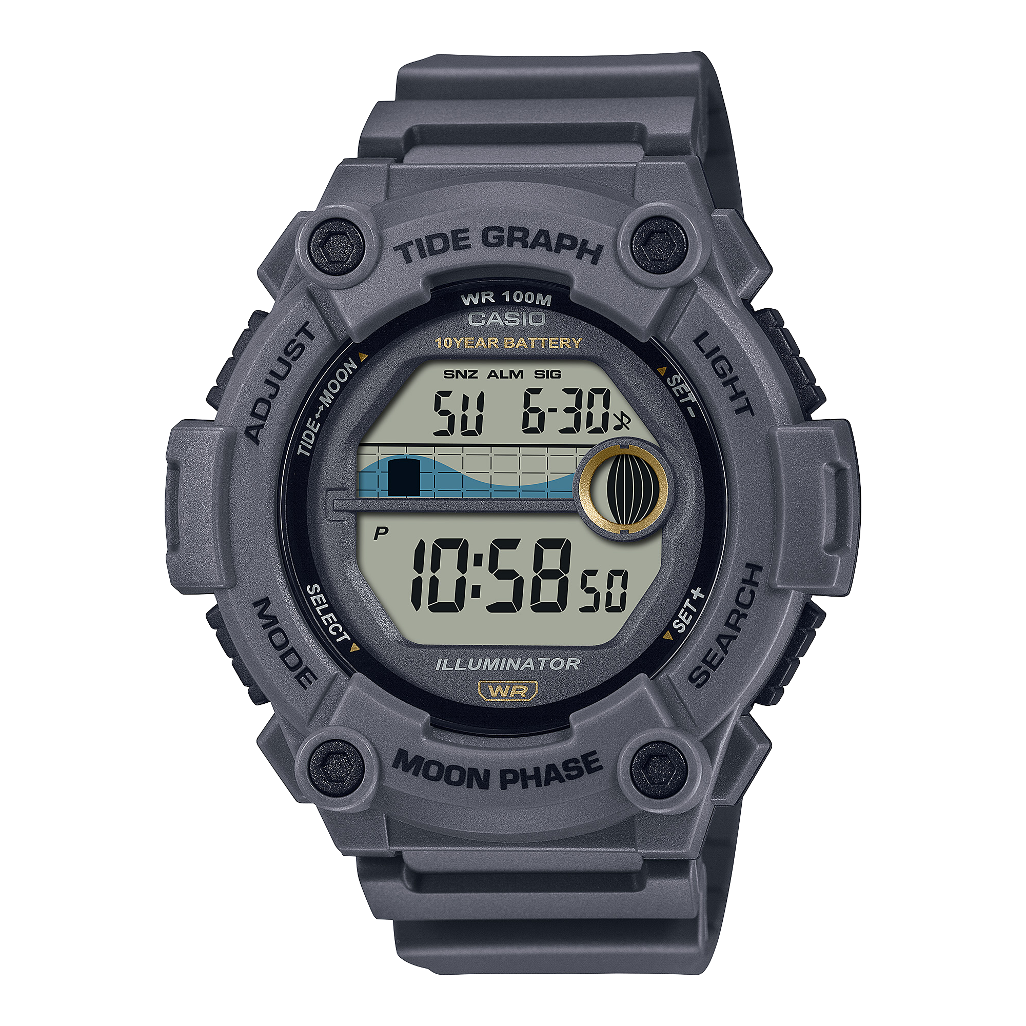 WS1300H-8AV | Gray Digital Watch - Casio