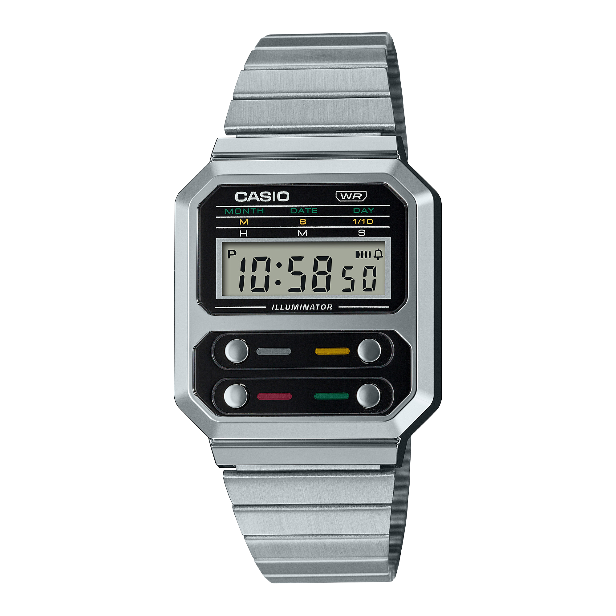 A100WE-1AVT | Vintage Stainless Steel Silver Watch - Casio