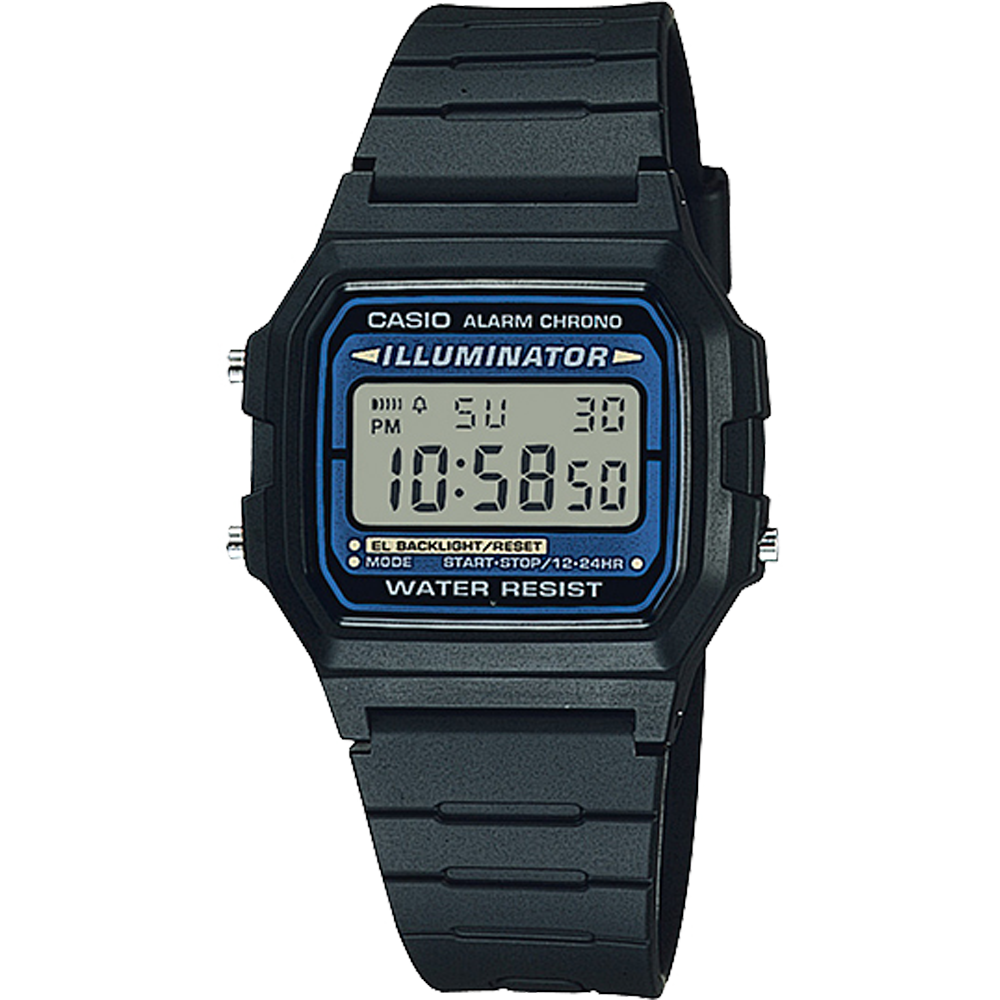 F105W-1A | Black and Blue Digital Watch - Casio
