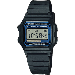 F105W-1A | Black and Blue Digital Watch - Casio