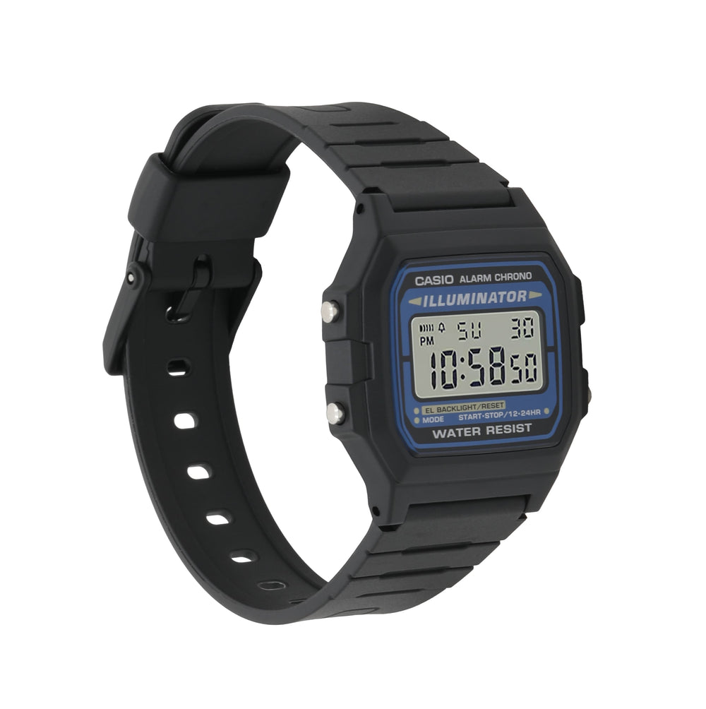 F105W-1A | Black and Blue Digital Watch - Casio
