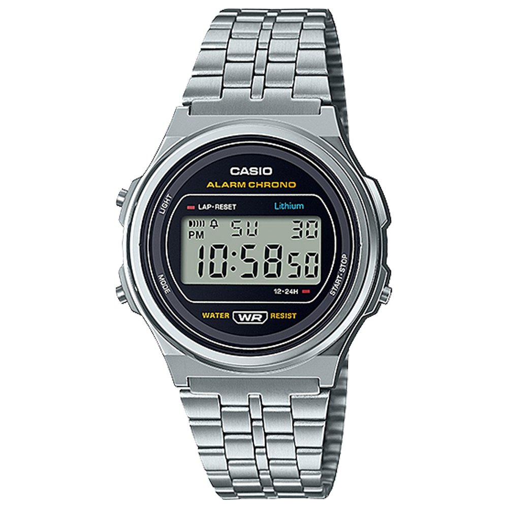 A171WE-1A | Vintage Silver Metal Watch - Casio
