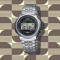 A171WE-1A | Vintage Silver Metal Watch - Casio