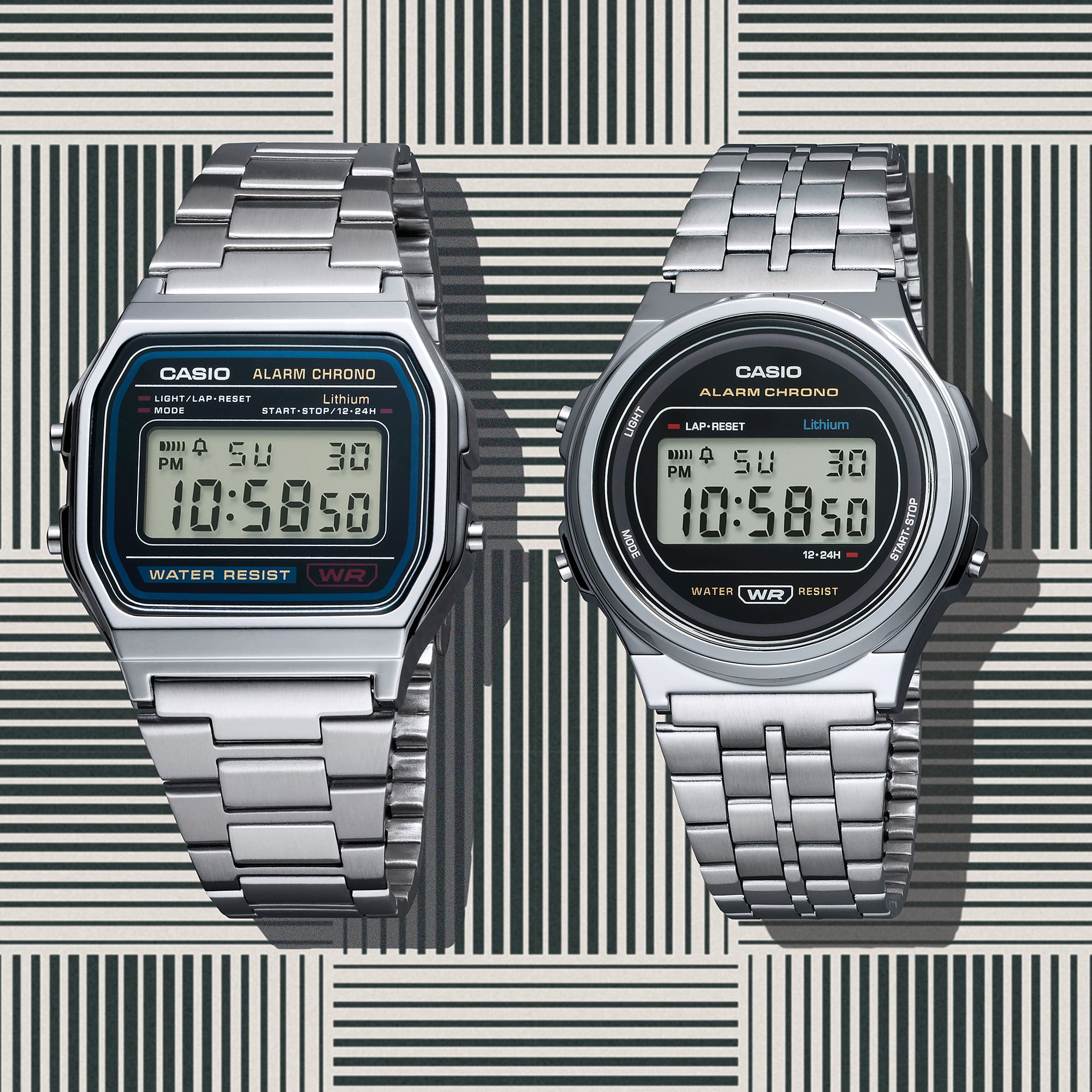 A171WE-1A | Vintage Silver Metal Watch - Casio