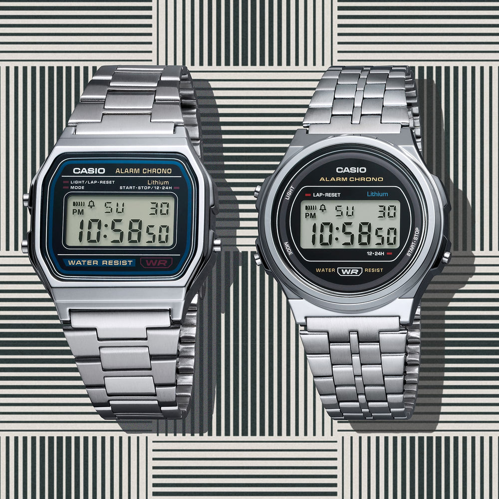 A171WE-1A | Vintage Silver Metal Watch - Casio