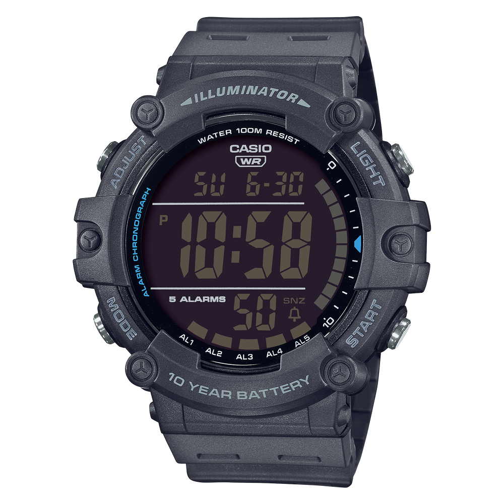 AE1500WH-8BV | Illuminator Dark Grey Digital Watch - Casio