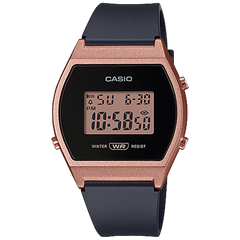 LW204-1A | Black and Rose Gold Digital Watch - Casio